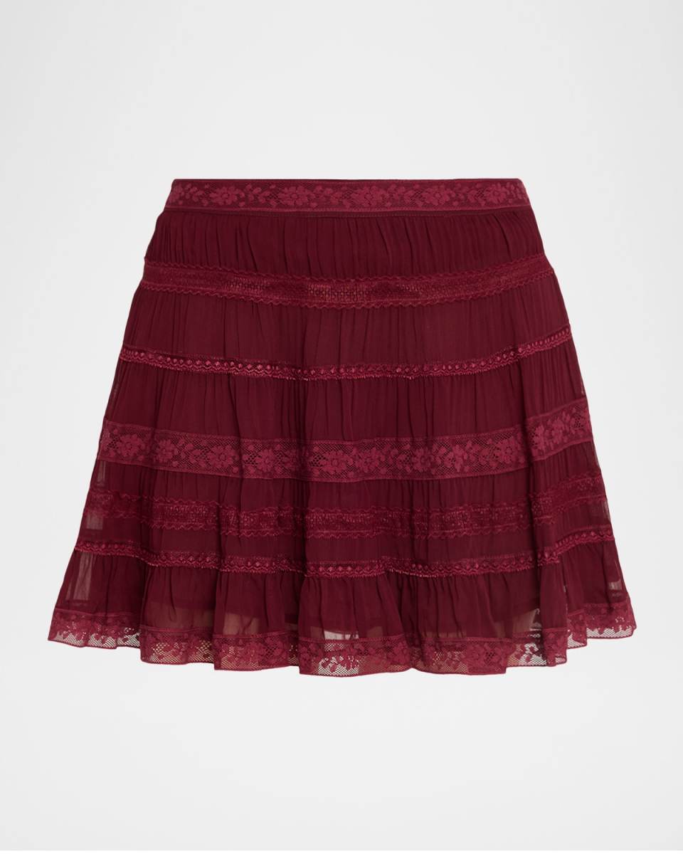 Fleetta Lace Mini Skirt